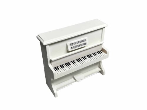 Piano Weiß mit offner Tastatur