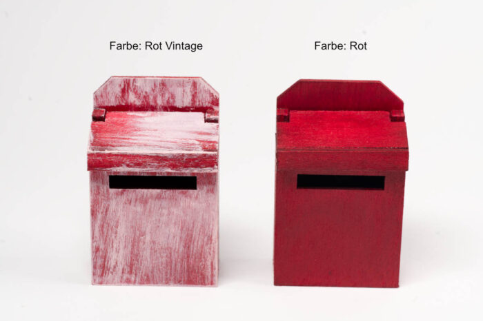 Briefkasten Wichteltür, Rot Vergleich Vintage