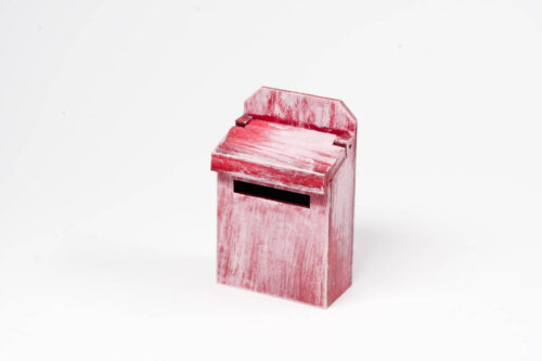 Briefkasten Wichteltür, Rot Vintage