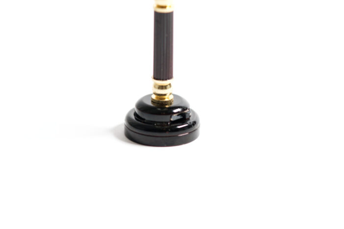 Zubehör Wichteltür, Sockel Miniatur Stehlampe mit Funktion, 12 cm hoch