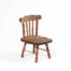 Miniatur Stuhl, Zubehör Möbel Wichteltür, Dunkelbraun