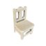 Stuhl, Möbel Wichteltür, Miniatur, Weiß