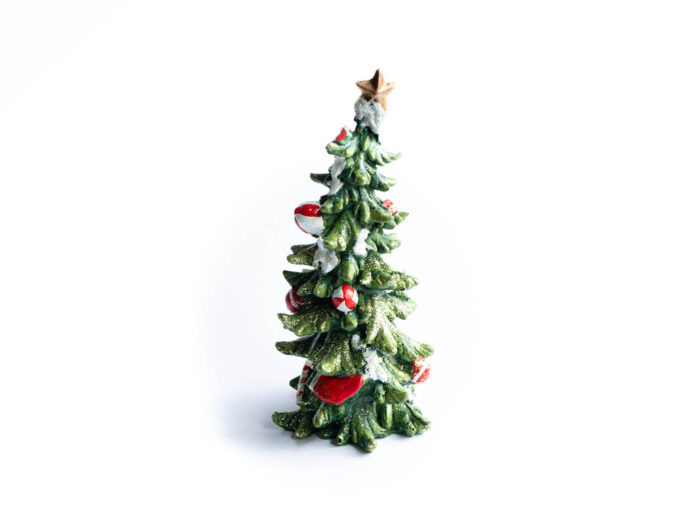 dekorierter Weihnachtsbaum 14,5 cm für die Wichteltür