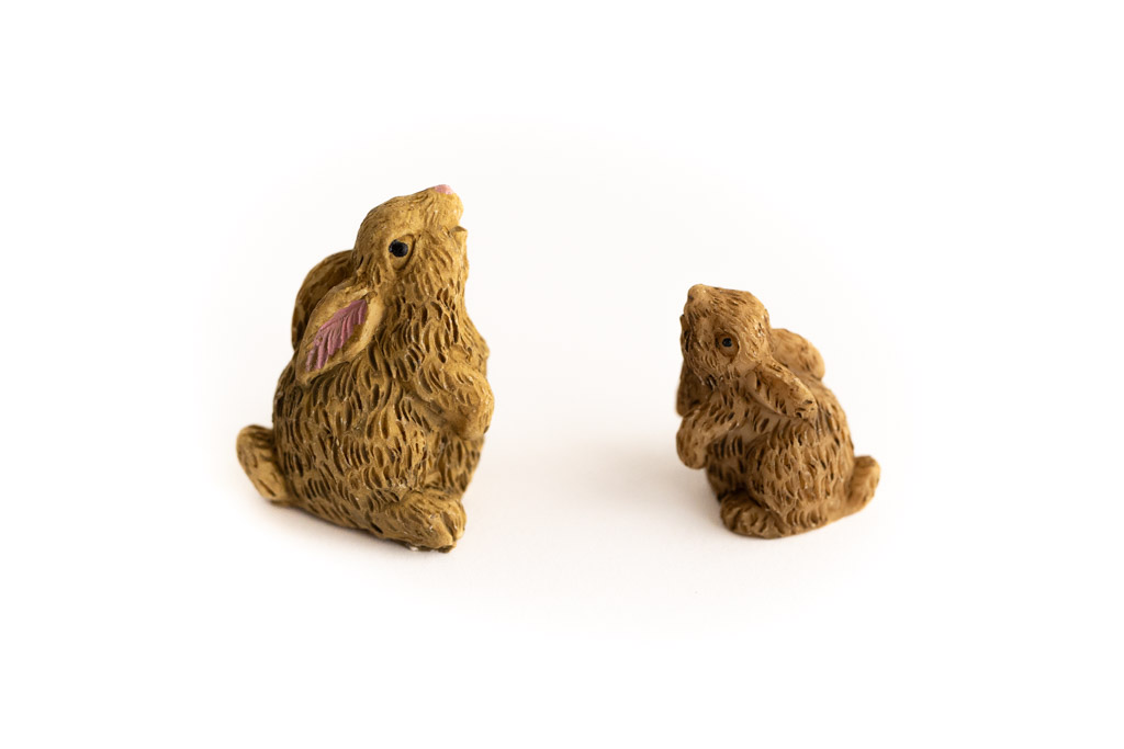 Miniatur Hase aus Polyresin