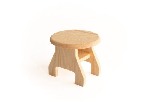 Runder Miniatur Tisch, Natur